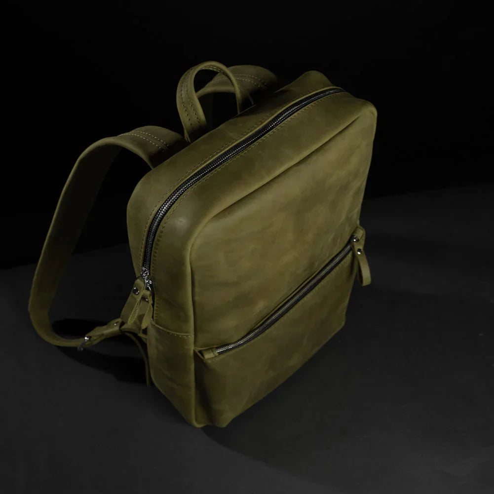 Matte Leather Laptop Backpack for Work and Travel | Nomad