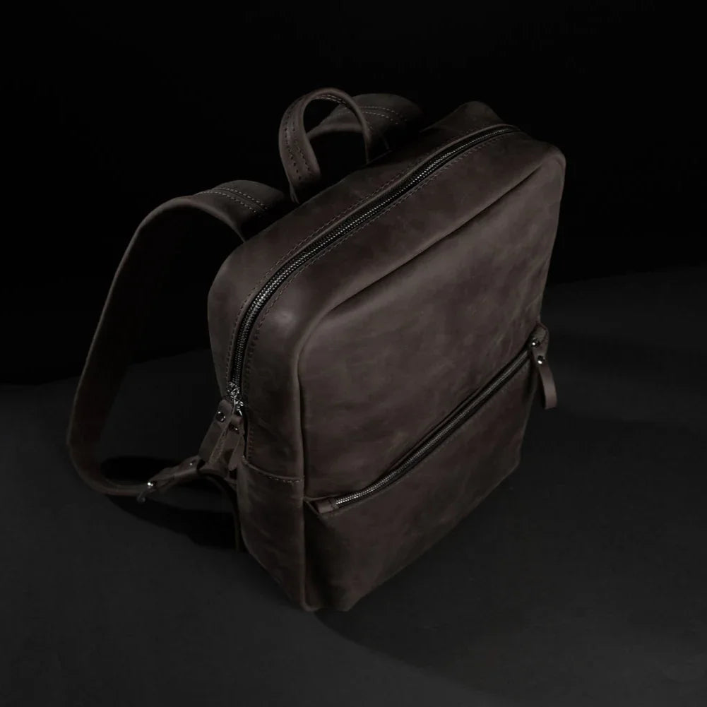 Matte Leather Laptop Backpack for Work and Travel | Nomad