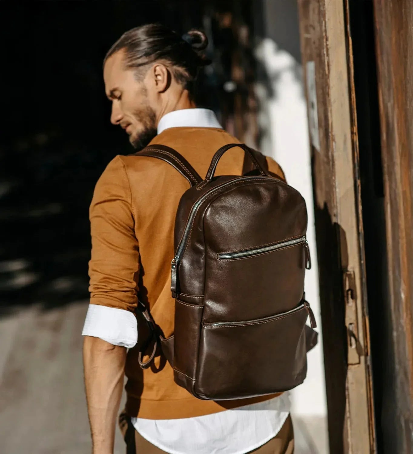 Smooth Leather Backpack for Work and Travel | Splay