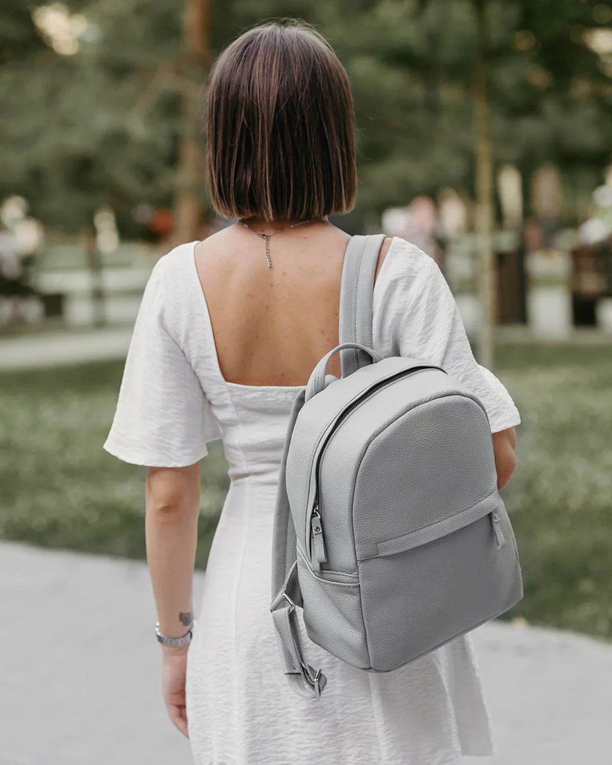 Zippered Leather Backpack for Women – Full Grain Craftsmanship