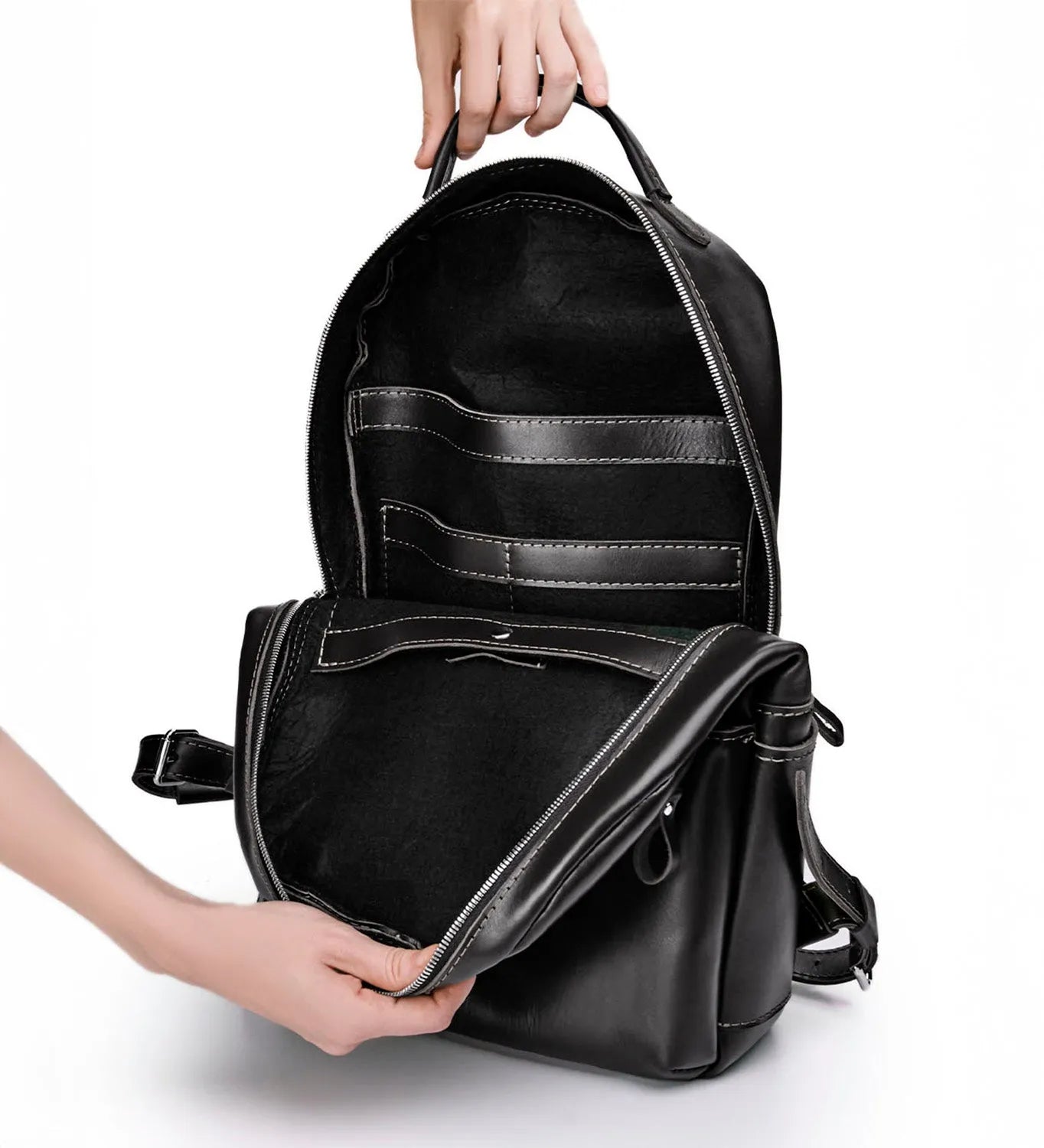 Smooth Leather Backpack for Work and Travel | Splay