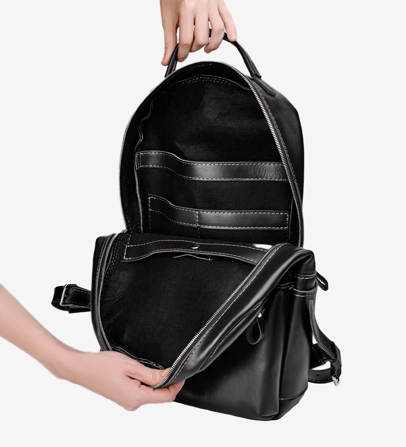 Smooth Leather Backpack for Work and Travel | Splay