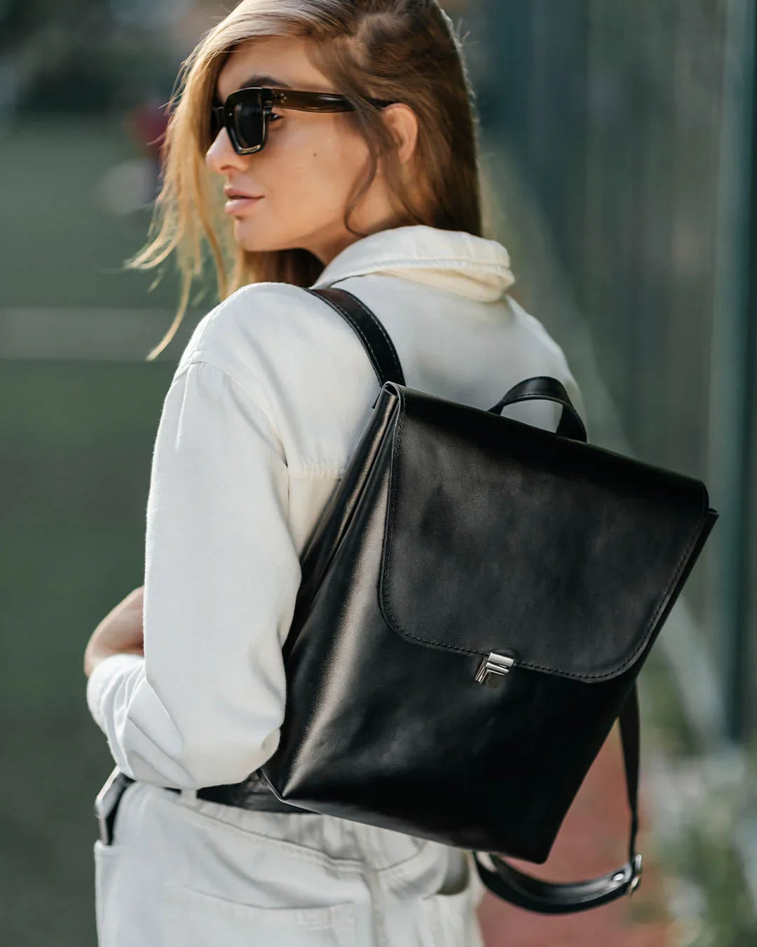 Women's Leather Backpack with Flap Closure – Everyday Style & Comfort | Ember