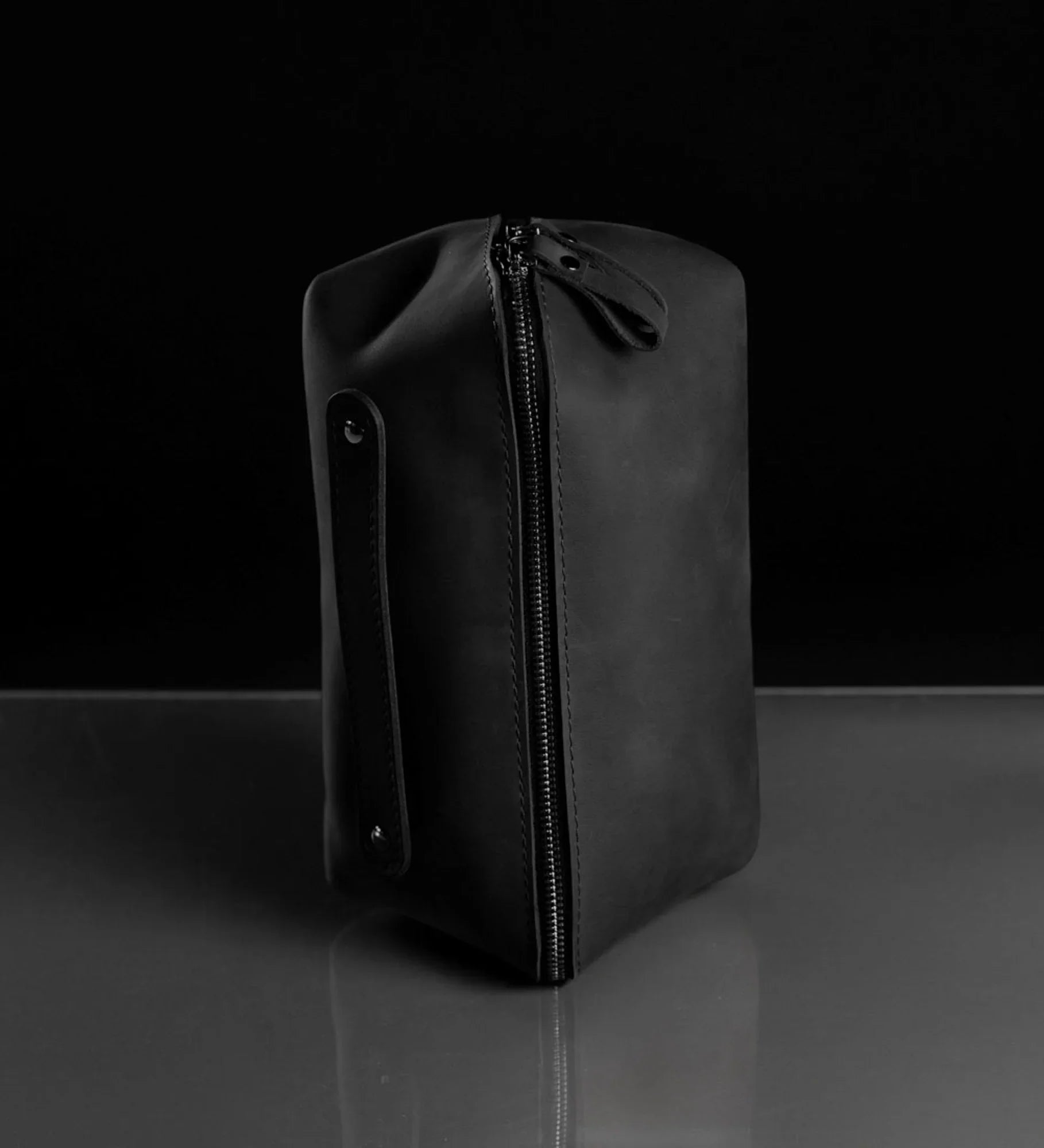 Matte Leather Cosmetic Bag – Travel Toiletry Organizer | BeautyBox