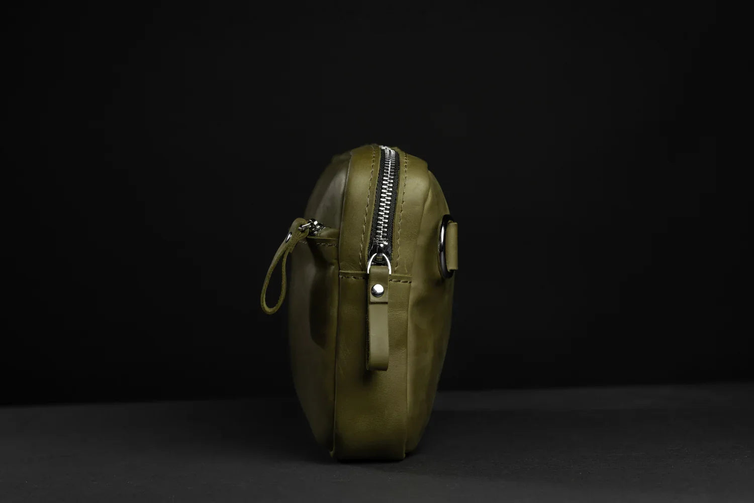 Zippered Leather Crossbody Bag for Men and Women | Orson