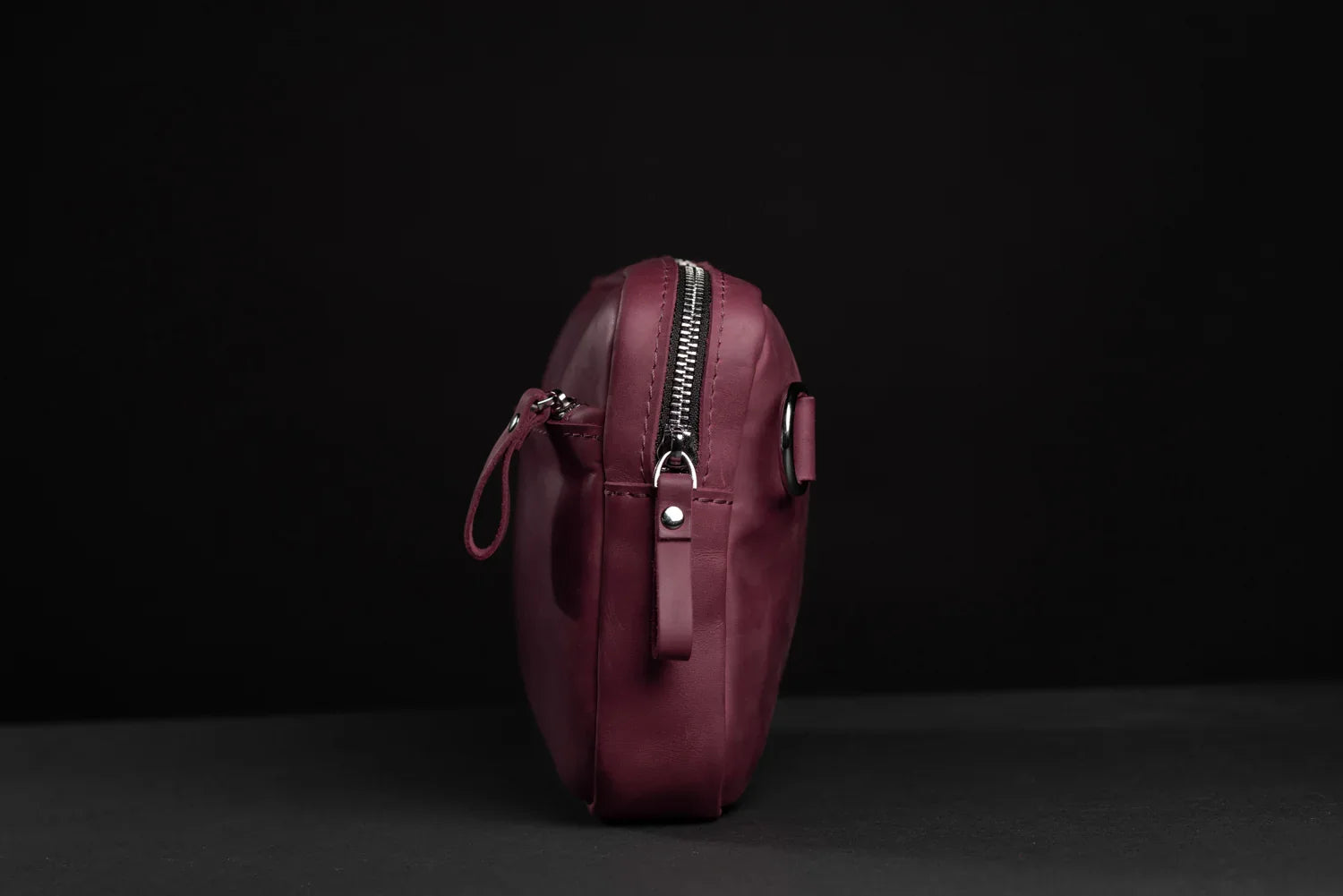 Zippered Leather Crossbody Bag for Men and Women | Orson