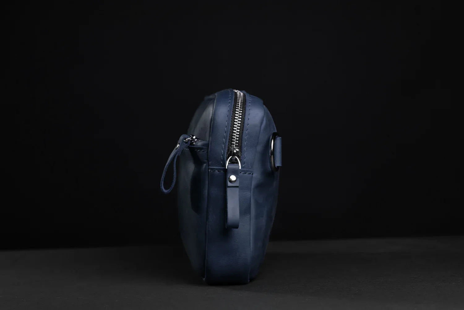 Zippered Leather Crossbody Bag for Men and Women | Orson