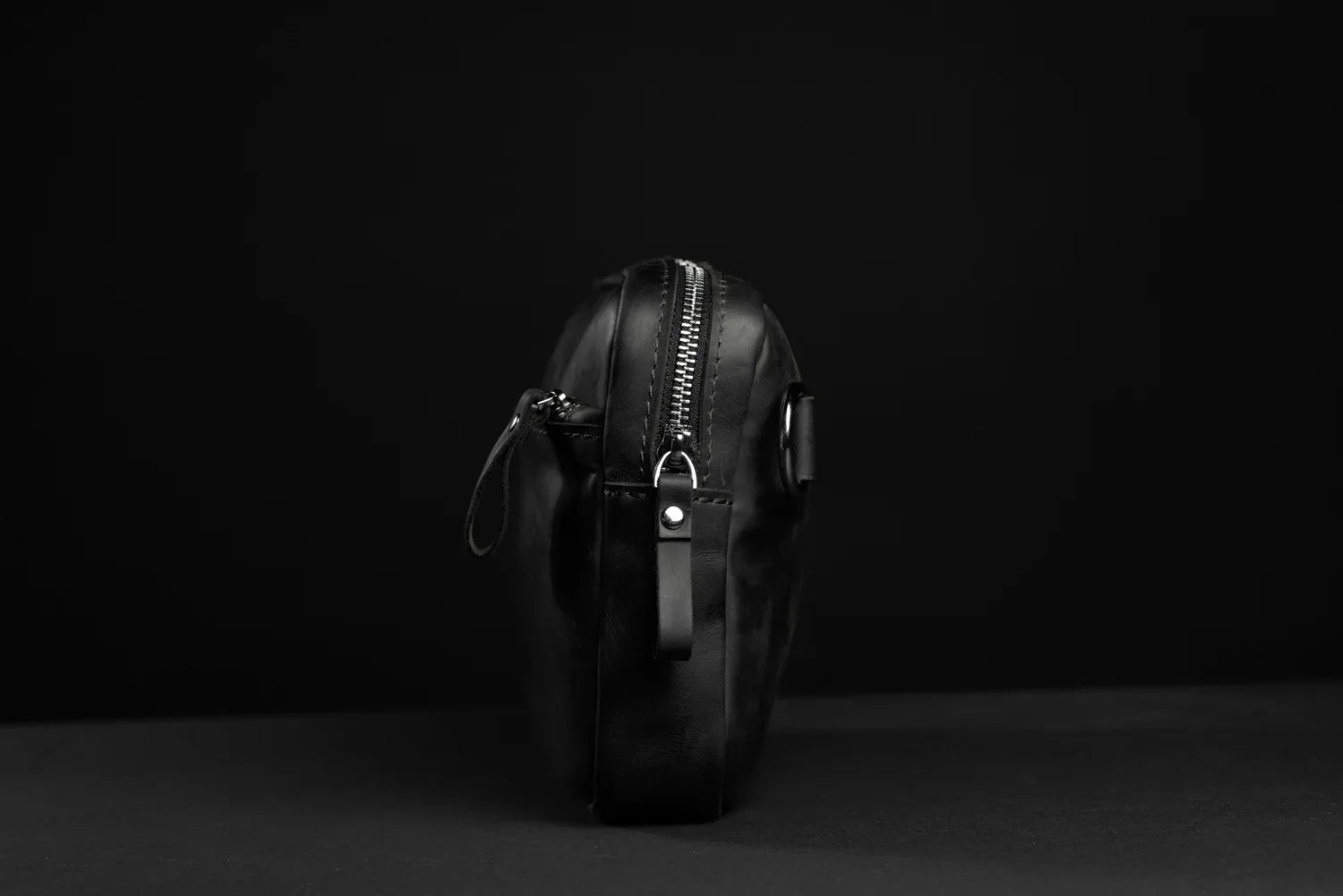 Zippered Leather Crossbody Bag for Men and Women | Orson