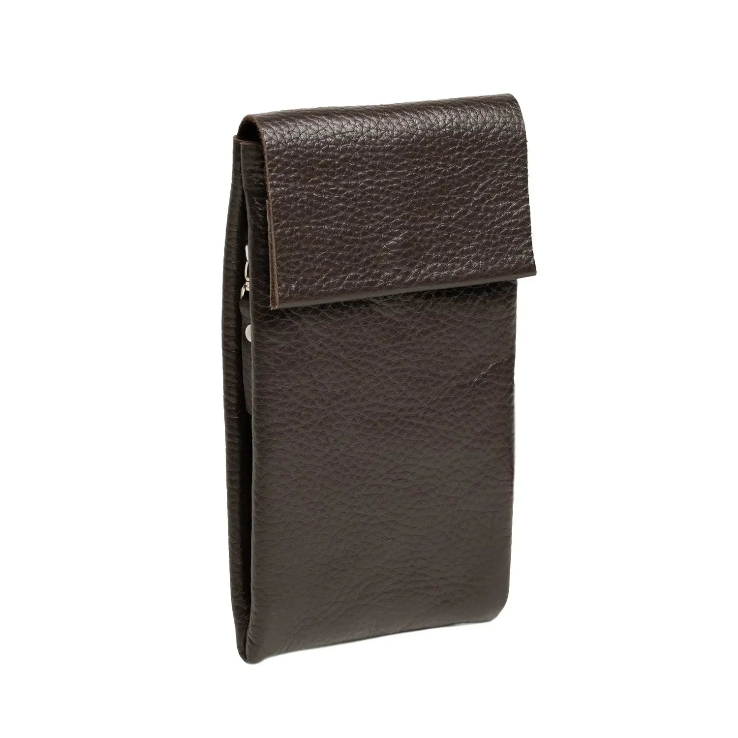 Minimalist Phone Pouch – Grainy Leather Crossbody Bag