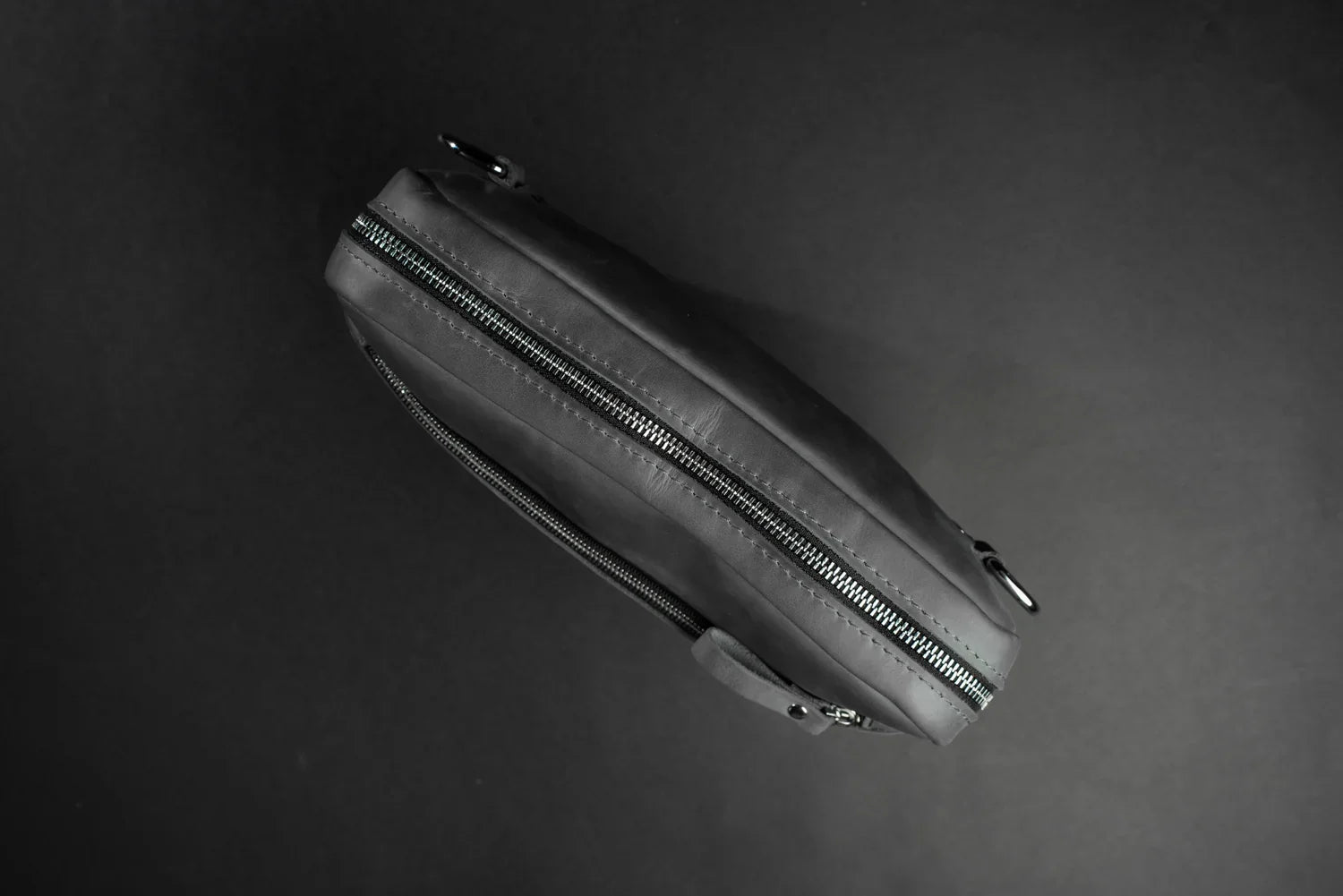 Zippered Leather Crossbody Bag for Men and Women | Orson