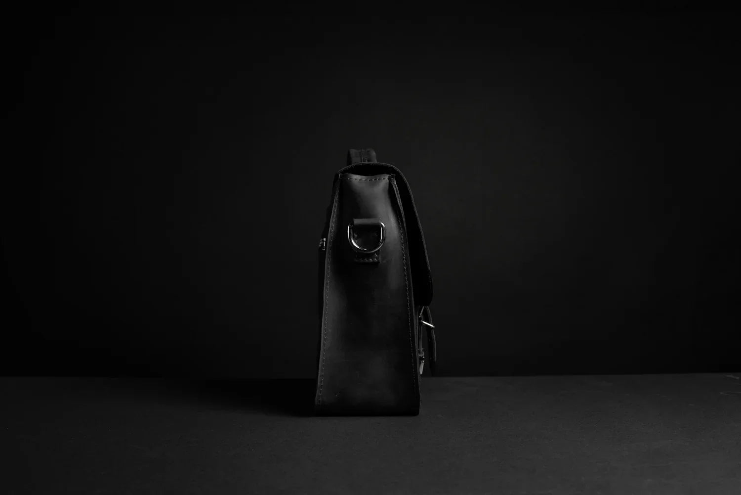 Waxed Matte Leather Satchel Bag | Barrister