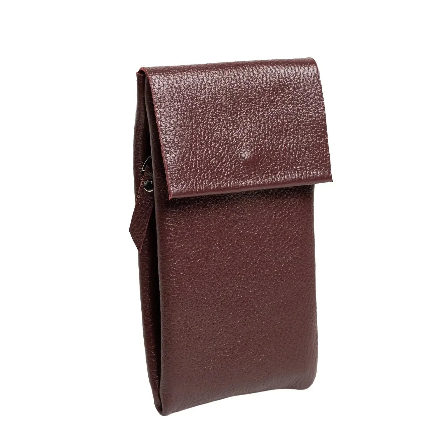 Minimalist Phone Pouch – Grainy Leather Crossbody Bag