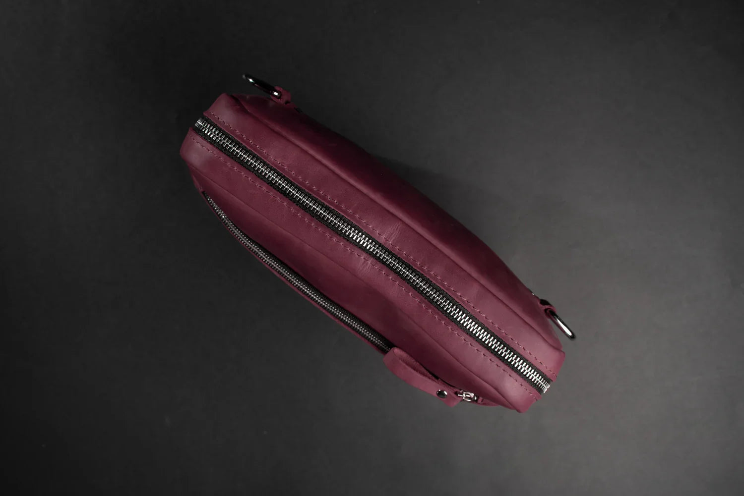 Zippered Leather Crossbody Bag for Men and Women | Orson