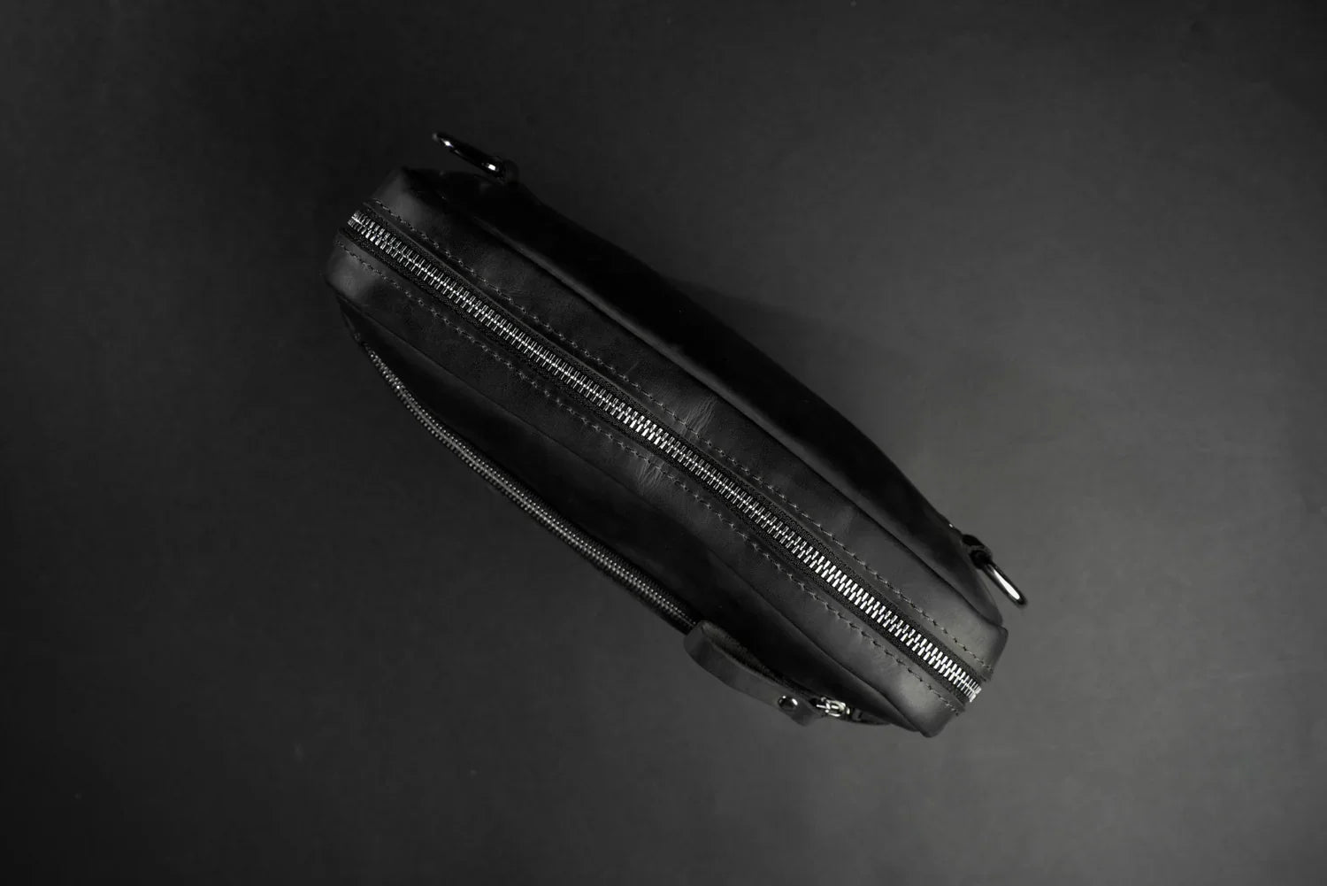 Zippered Leather Crossbody Bag for Men and Women | Orson
