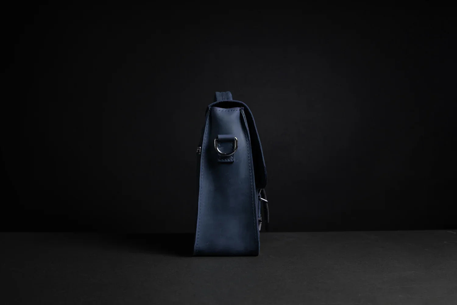 Waxed Matte Leather Satchel Bag | Barrister
