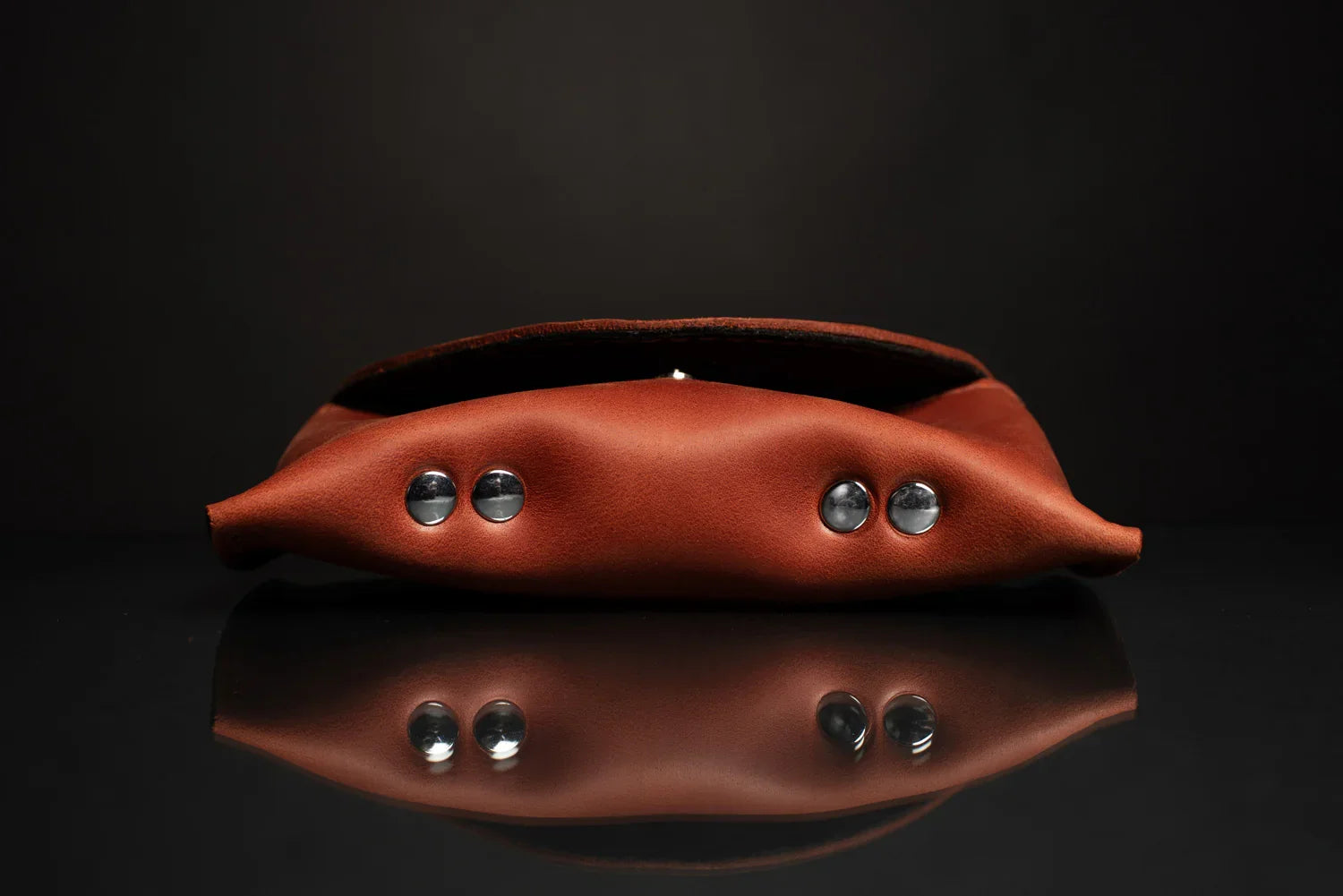 Handmade Waxed Matte Leather Case for Sunglasses