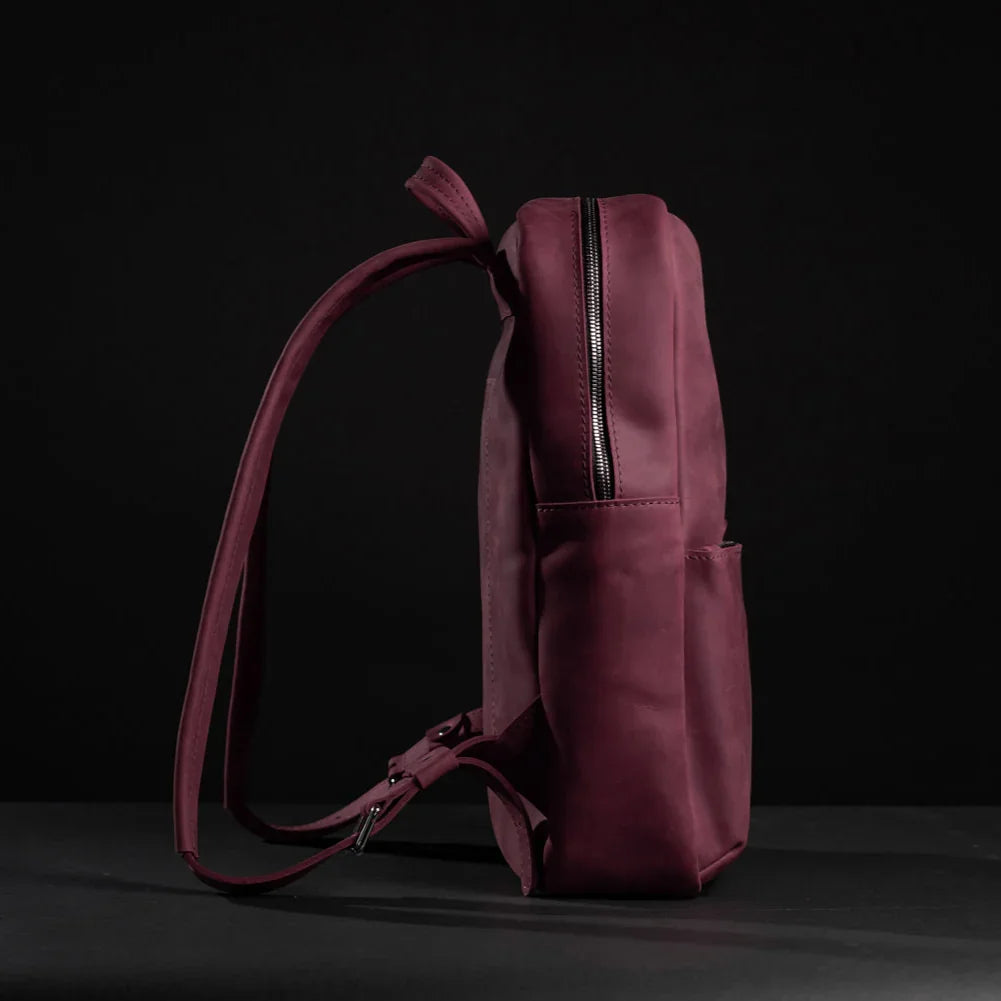 Matte Leather Laptop Backpack for Work and Travel | Nomad