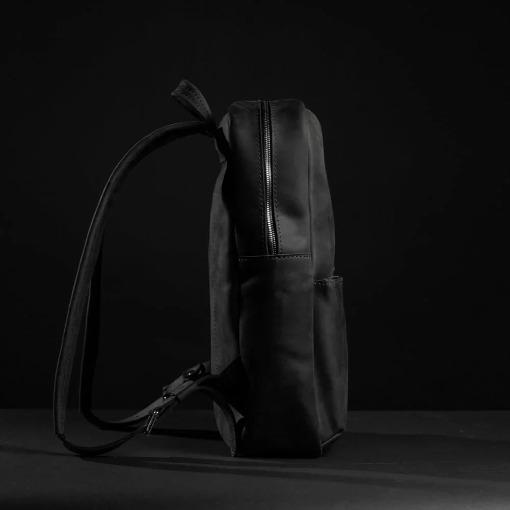 Matte Leather Laptop Backpack for Work and Travel | Nomad