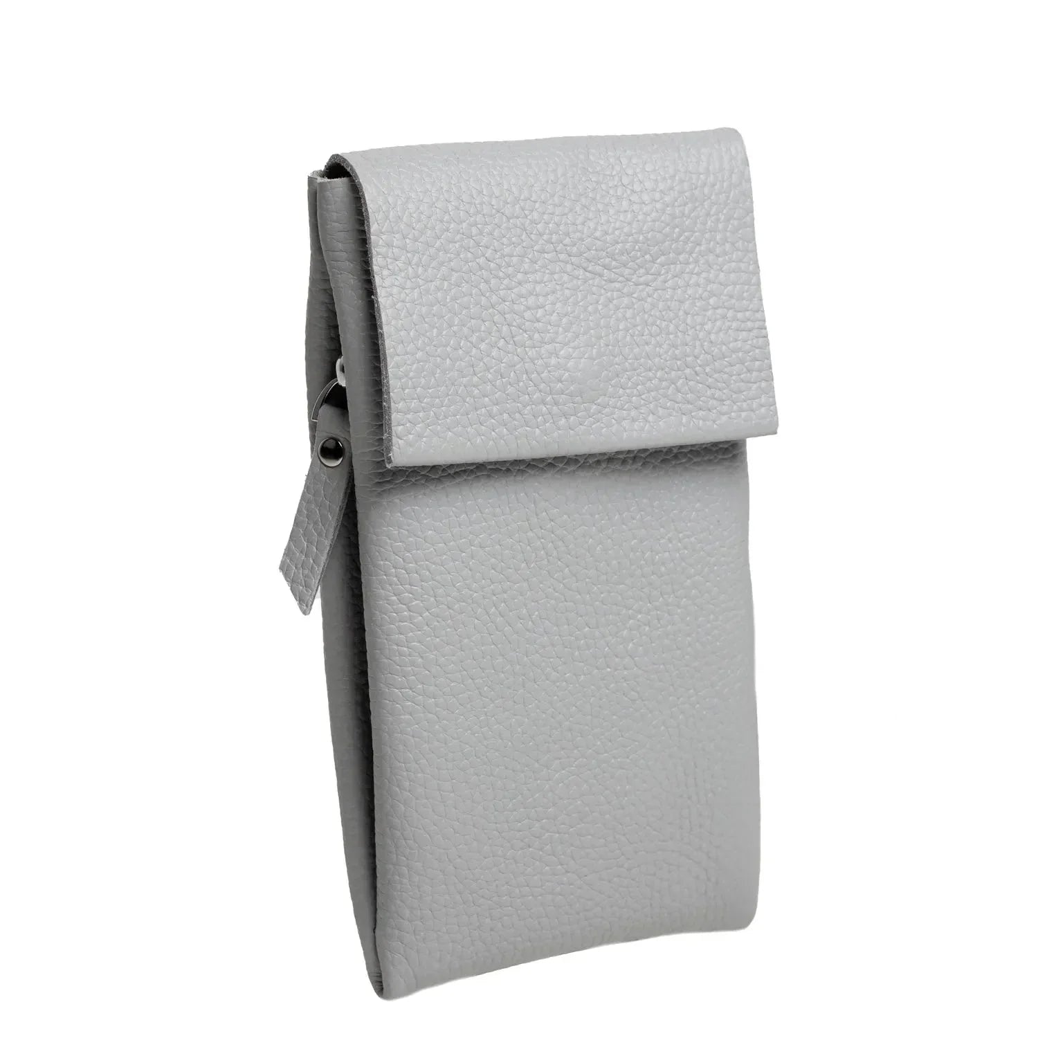 Minimalist Phone Pouch – Grainy Leather Crossbody Bag