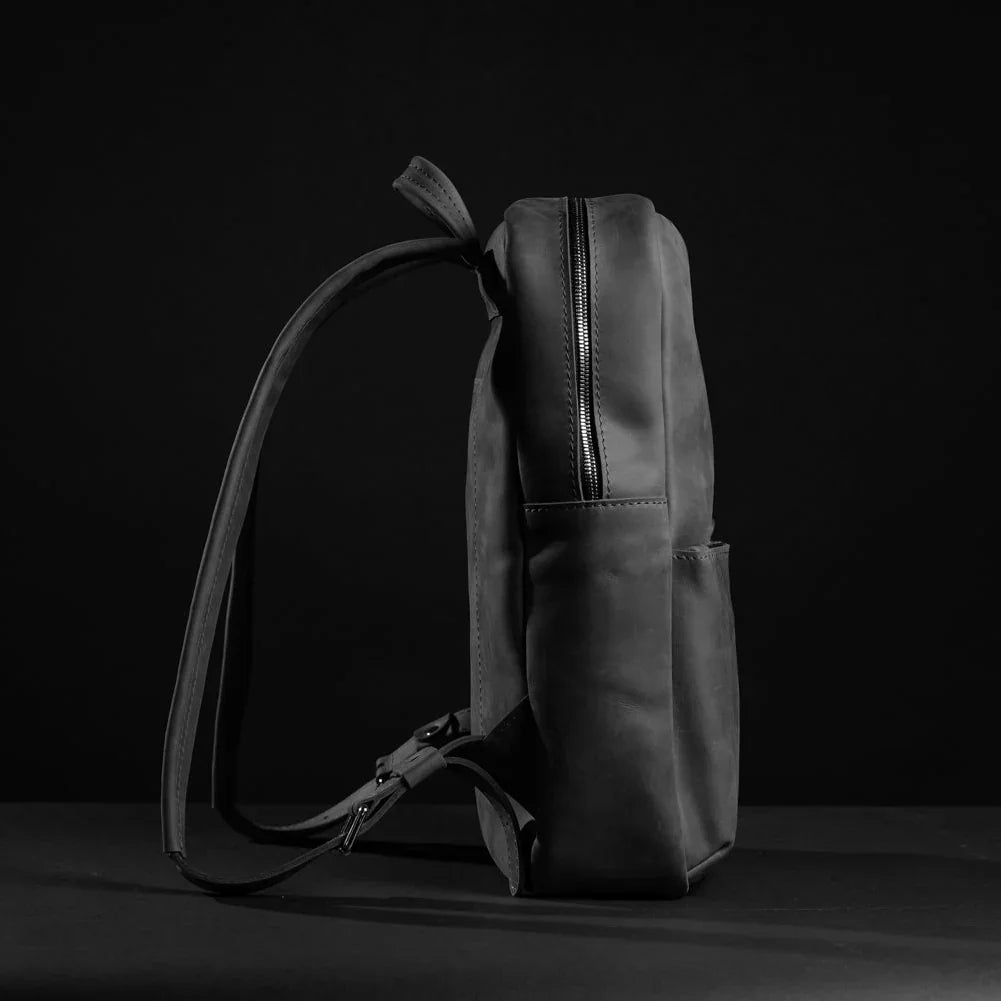 Matte Leather Laptop Backpack for Work and Travel | Nomad