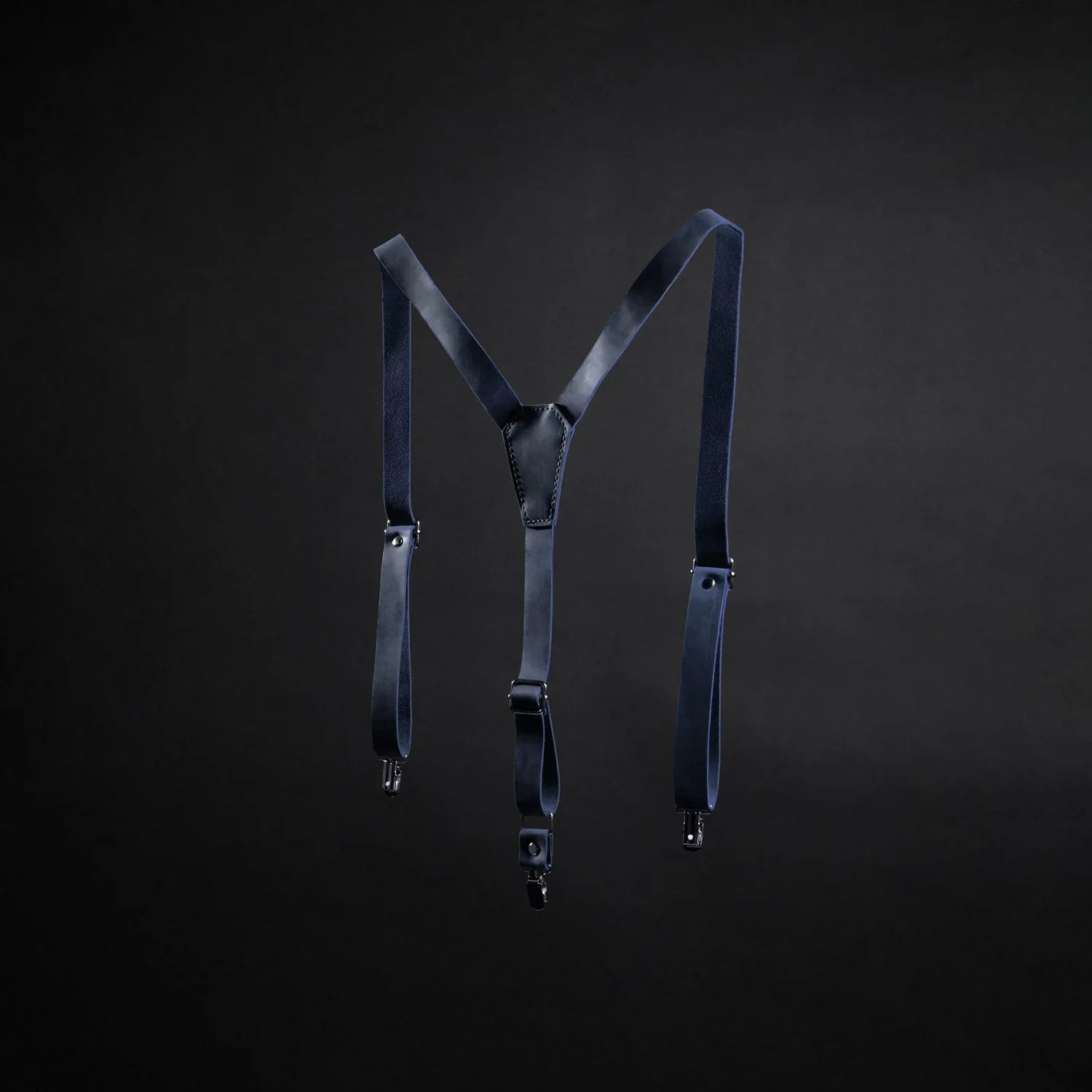 Y-Back Matte Leather Suspenders for Men – Rustic Style