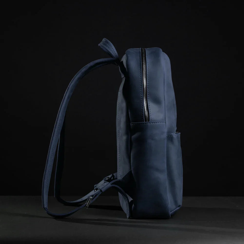 Matte Leather Laptop Backpack for Work and Travel | Nomad