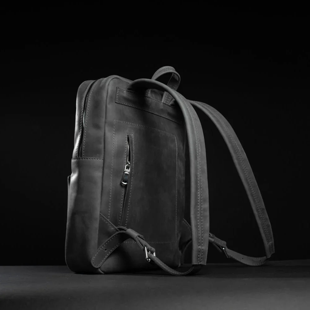 Matte Leather Laptop Backpack for Work and Travel | Nomad