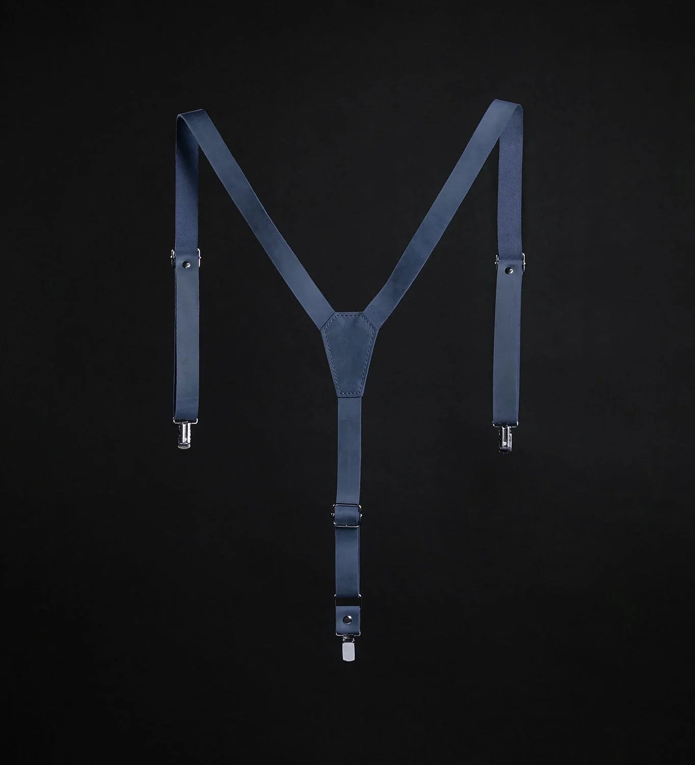 Y-Back Matte Leather Suspenders for Men – Rustic Style