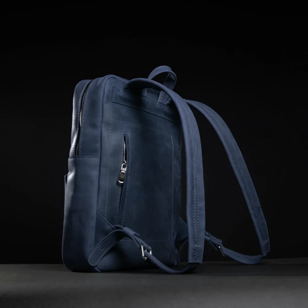 Matte Leather Laptop Backpack for Work and Travel | Nomad