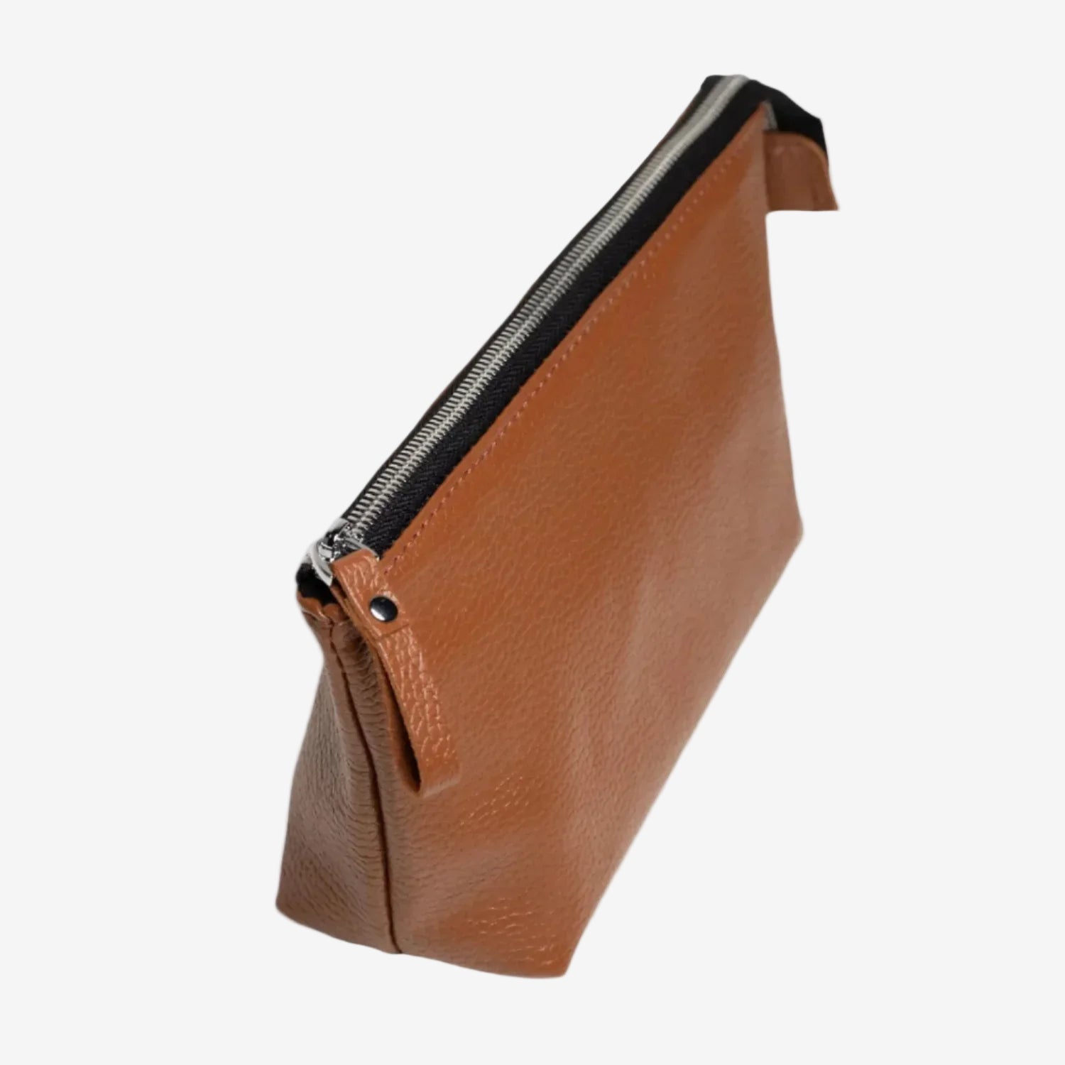 Grainy Leather Cosmetic Bag – Zippered Travel Pouch for Women | Allure