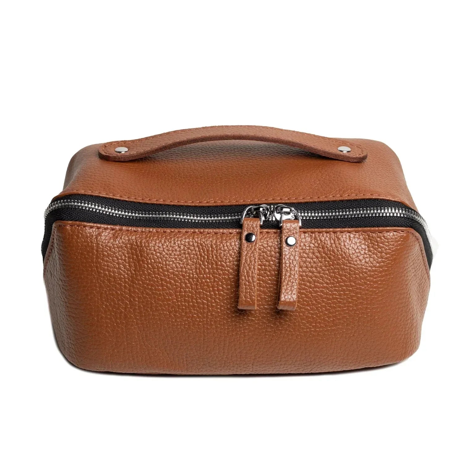 Full Grain Leather Cosmetic Bag β Travel Makeup Organizer | BeautyBox