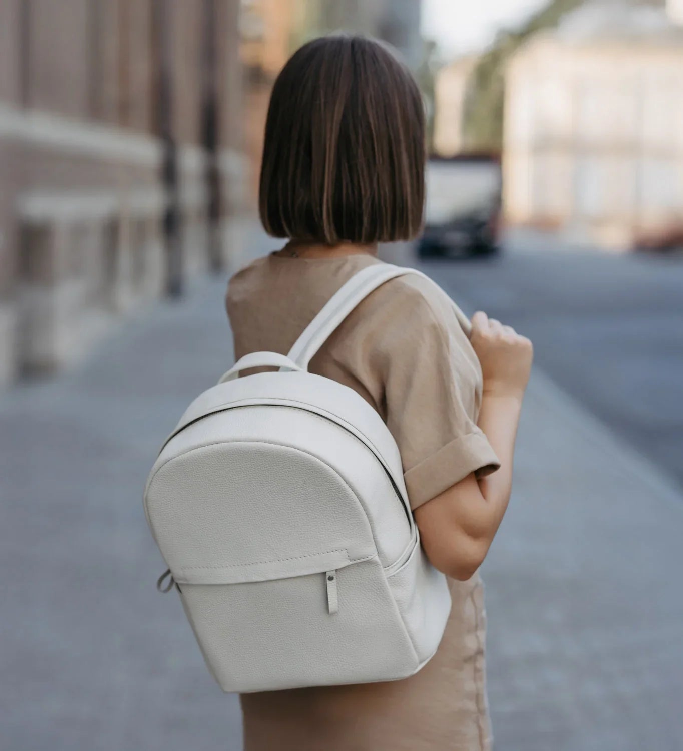 Zippered Leather Backpack for Women – Full Grain Craftsmanship