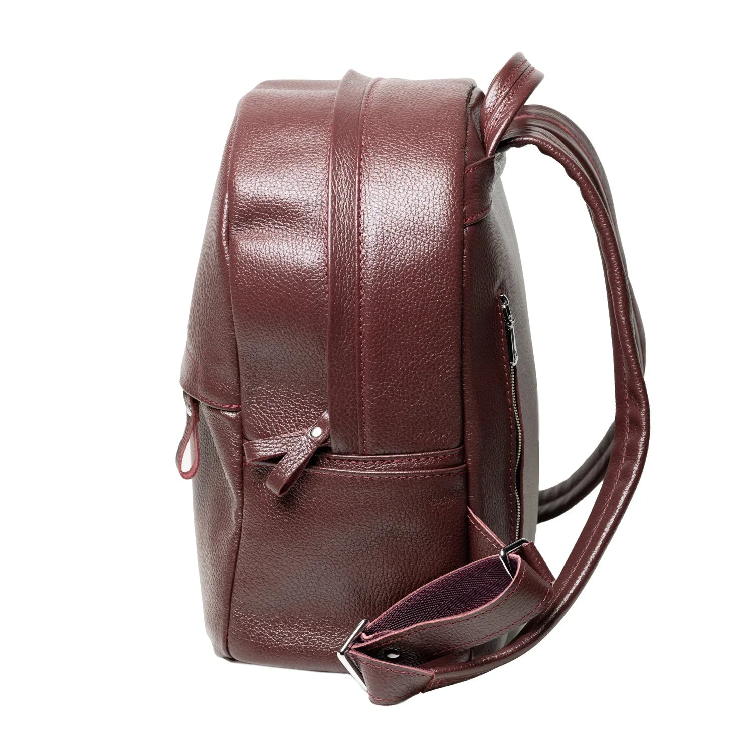 Zippered Leather Backpack for Women – Full Grain Craftsmanship