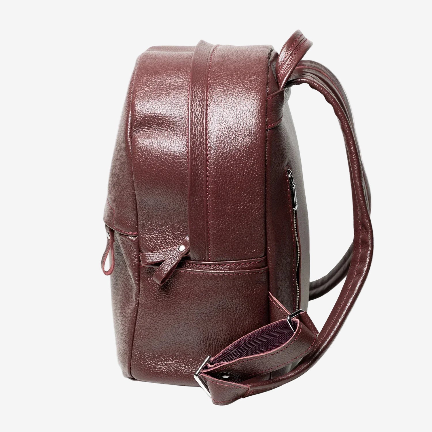 Zippered Leather Backpack for Women – Full Grain Craftsmanship