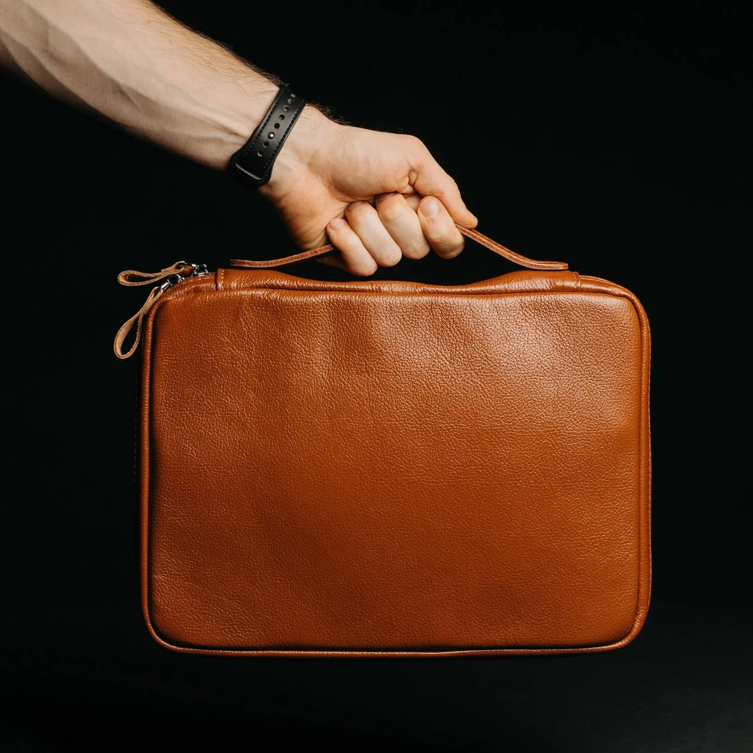 Grainy Leather Tech Organizer A4 Folio