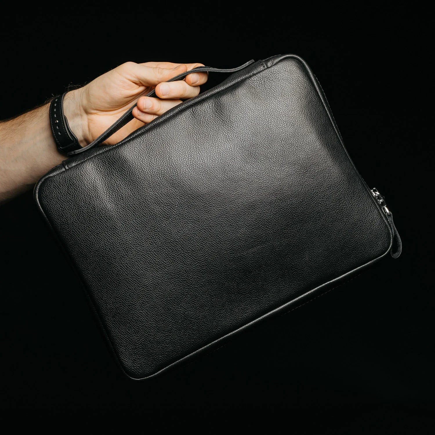 Grainy Leather Tech Organizer A4 Folio