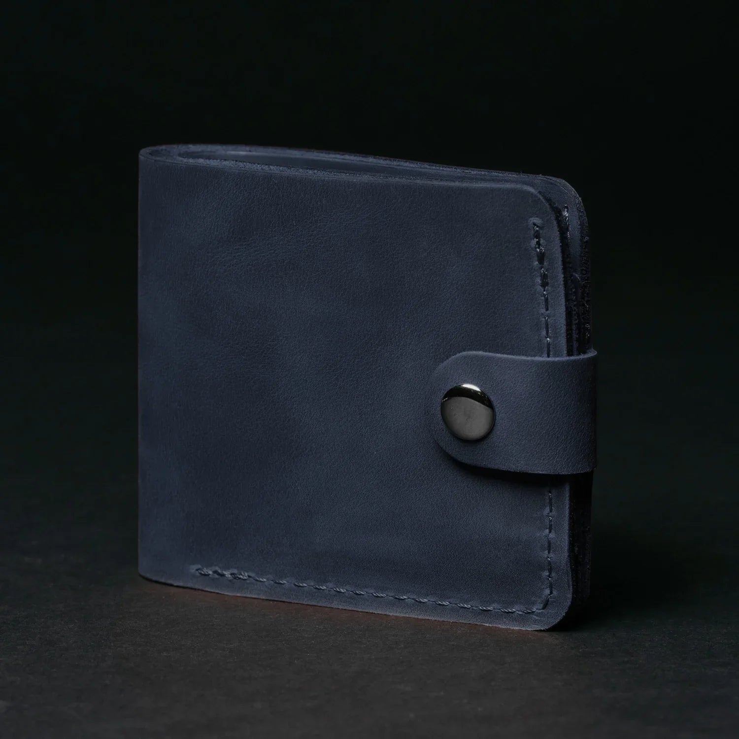 Leather Bi-fold Wallet with Coin Pouch