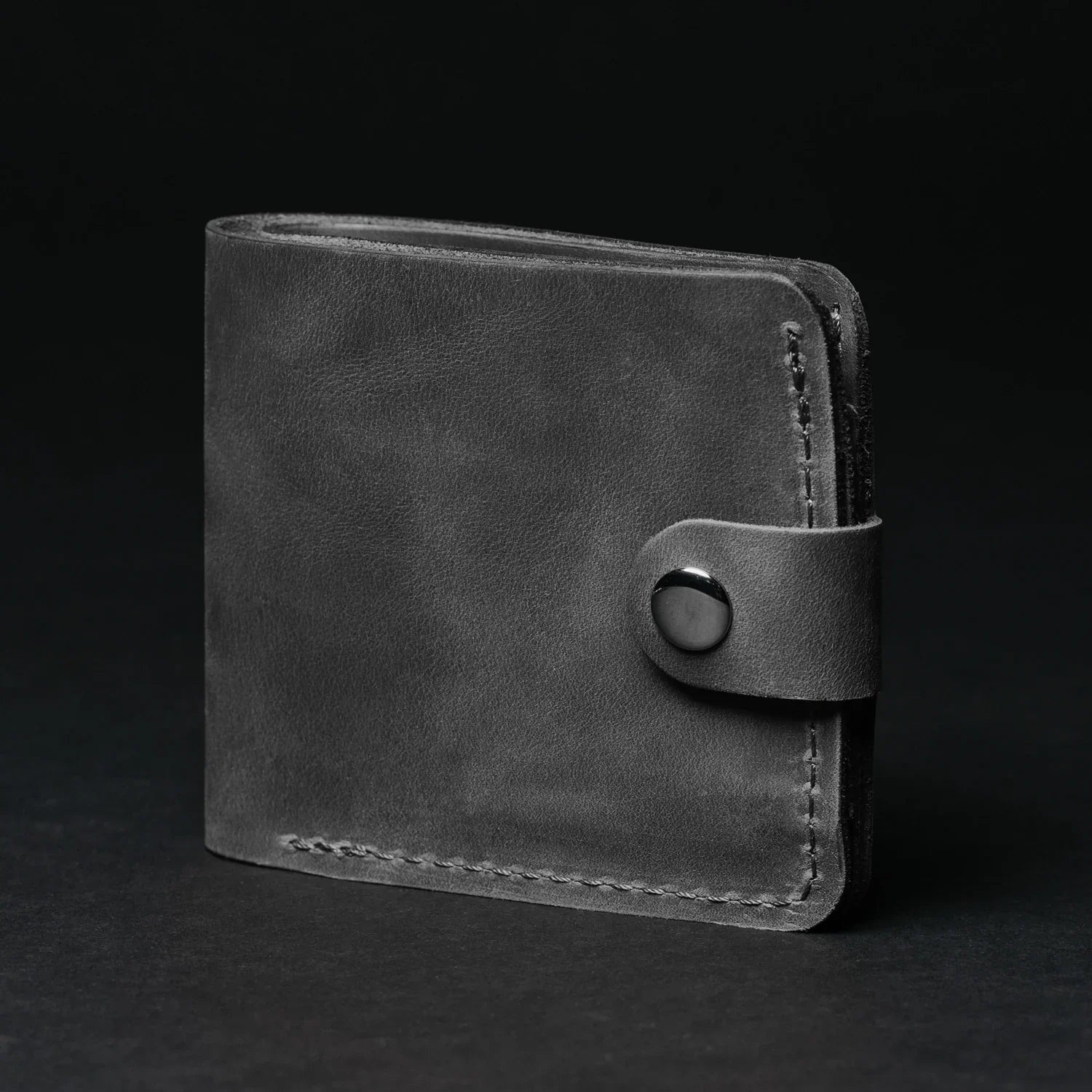 Leather Bi-fold Wallet with Coin Pouch