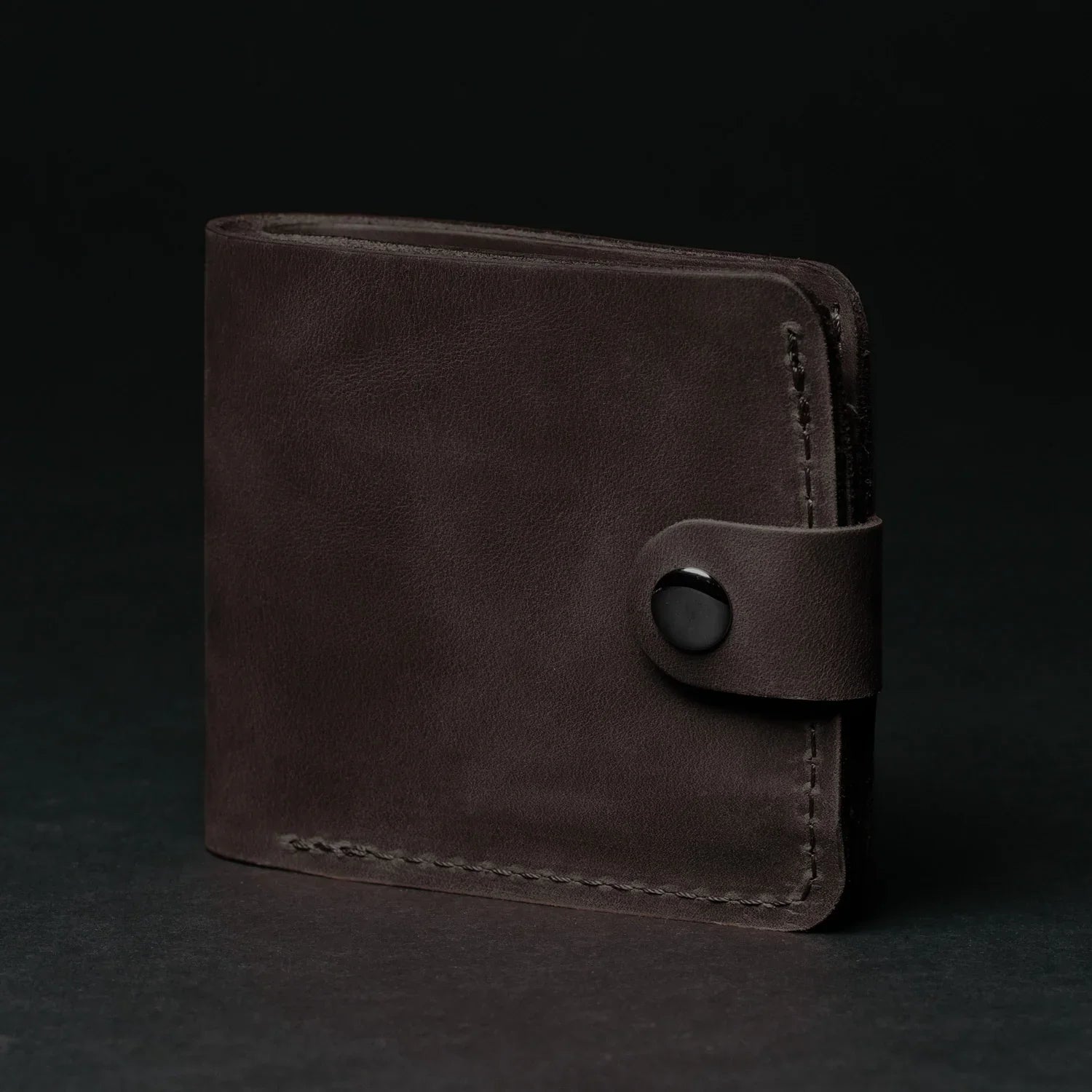 Leather Bi-fold Wallet with Coin Pouch