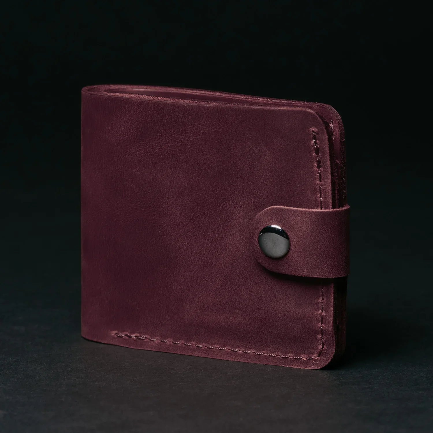 Leather Bi-fold Wallet with Coin Pouch