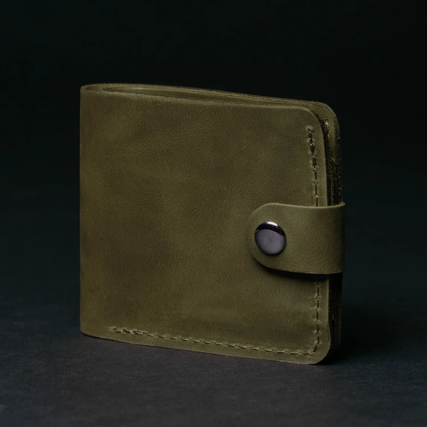 Leather Bi-fold Wallet with Coin Pouch