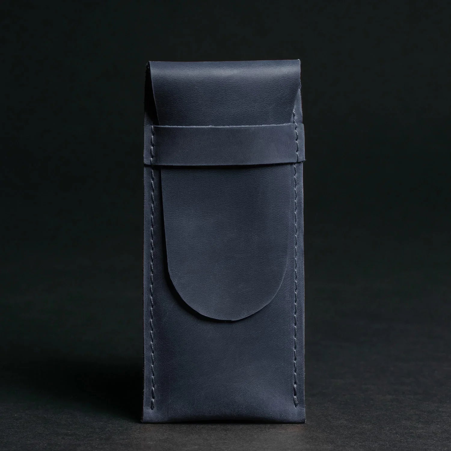 Vintage Leather Pen & Pencil Pouch - Case for Pens