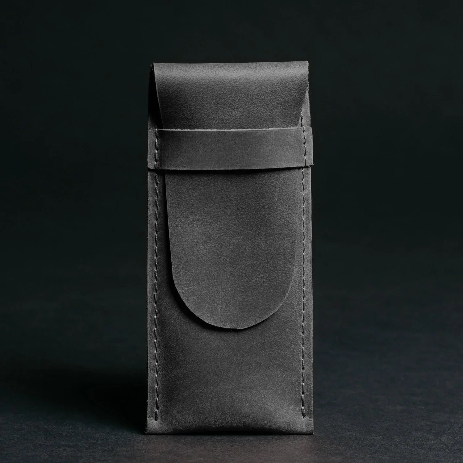 Vintage Leather Pen & Pencil Pouch - Case for Pens