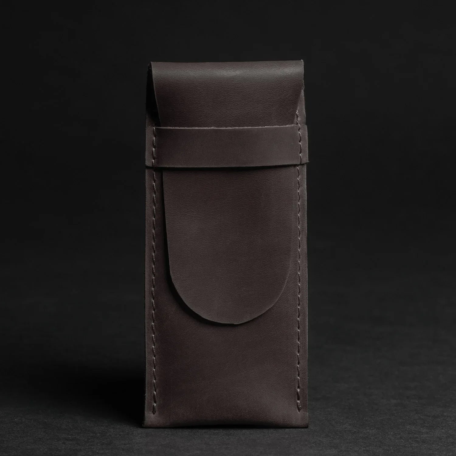 Vintage Leather Pen & Pencil Pouch - Case for Pens