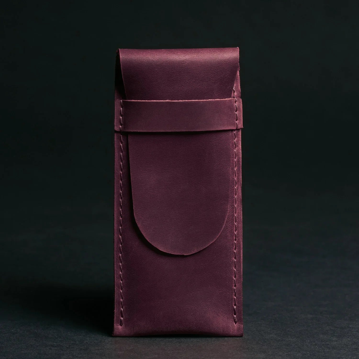 Vintage Leather Pen & Pencil Pouch - Case for Pens