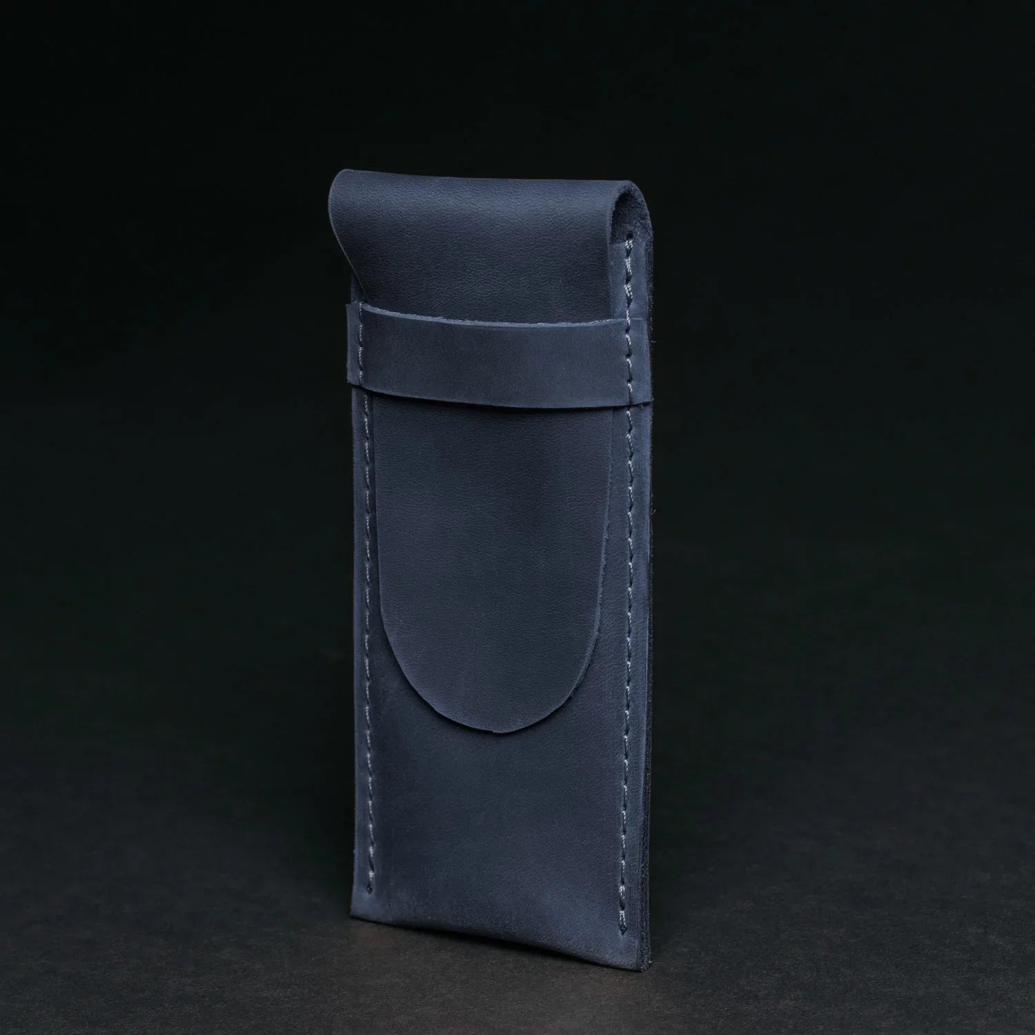 Vintage Leather Pen & Pencil Pouch - Case for Pens