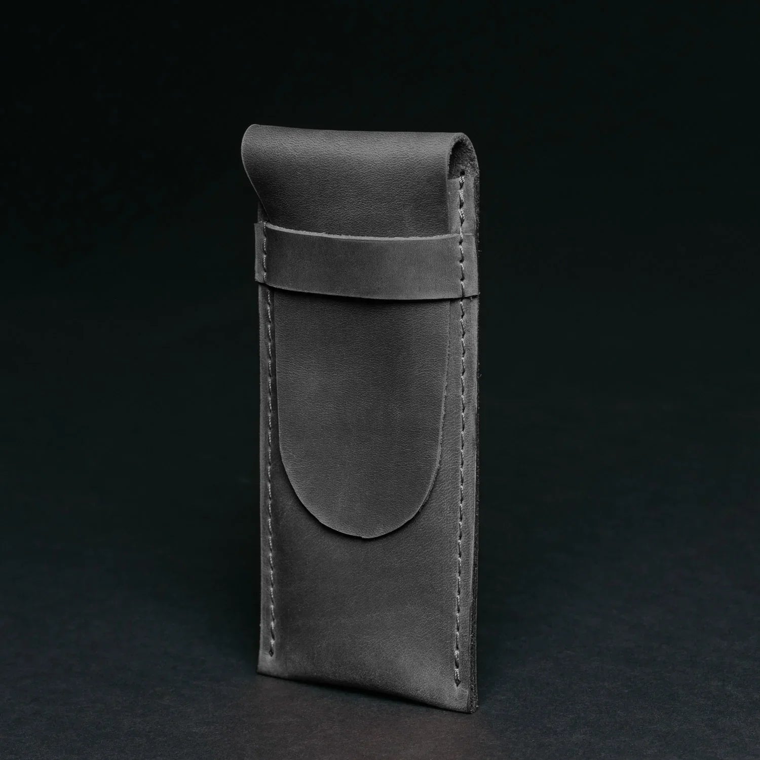 Vintage Leather Pen & Pencil Pouch - Case for Pens
