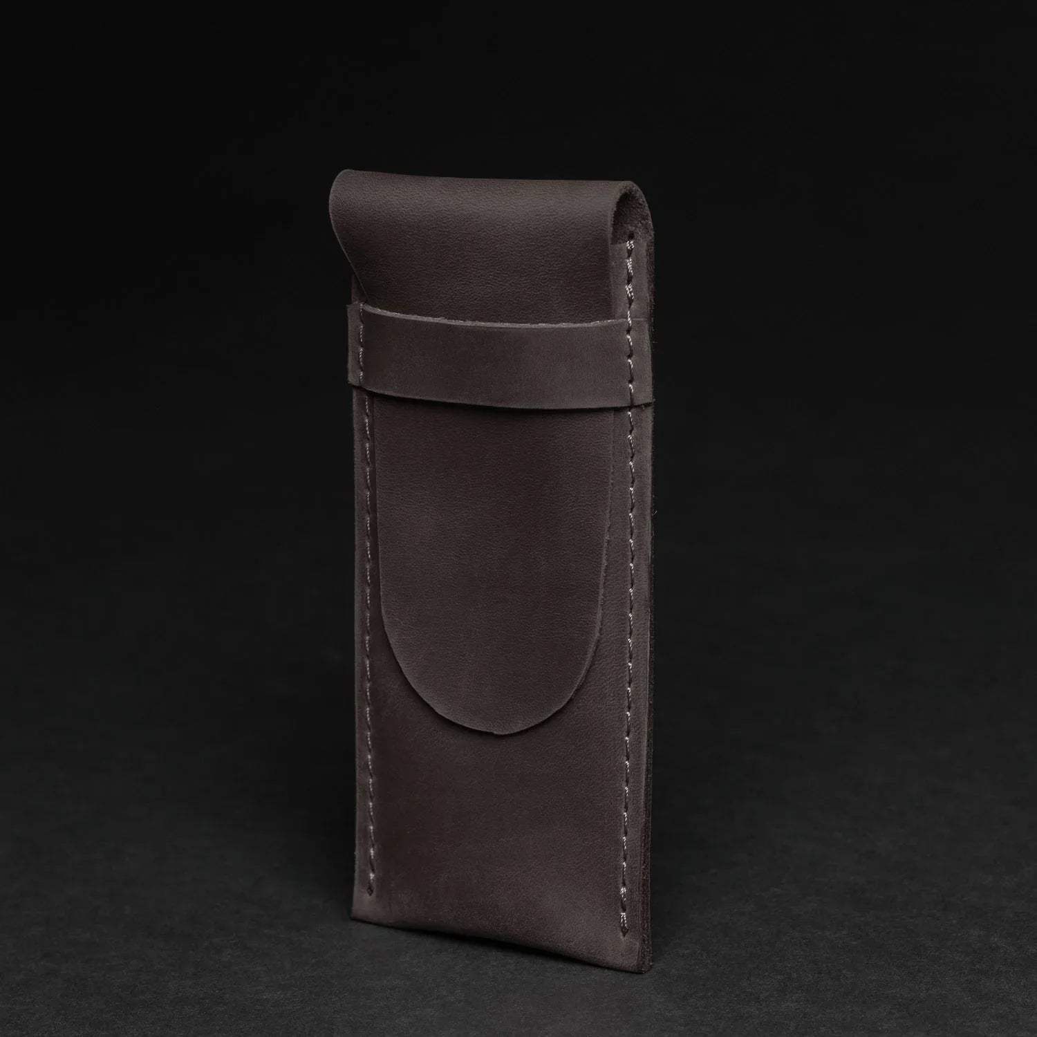 Vintage Leather Pen & Pencil Pouch - Case for Pens