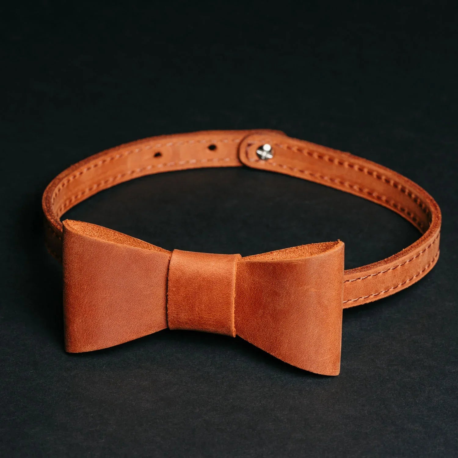 Rustic Leather Bow Tie – Perfect for Weddings or Events