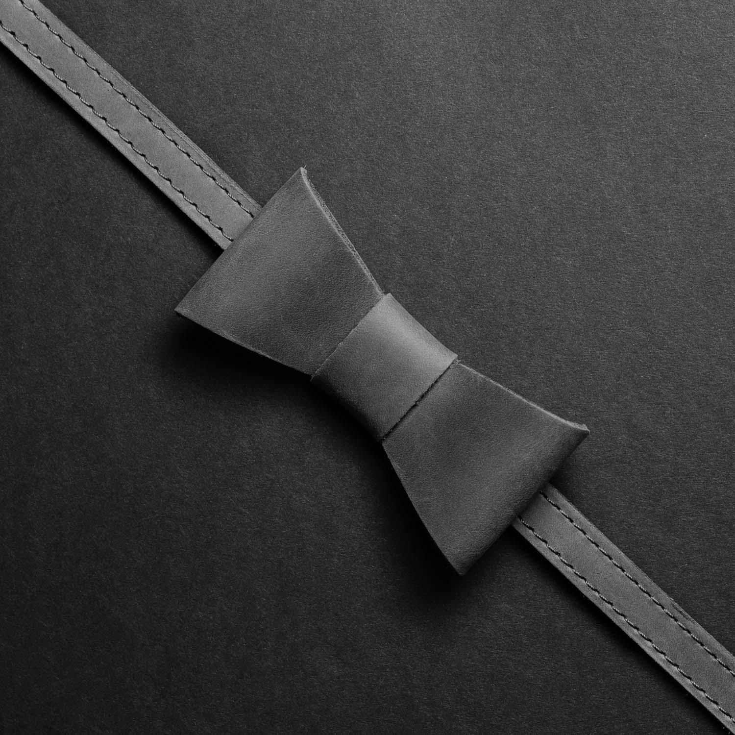 Rustic Leather Bow Tie – Perfect for Weddings or Events